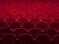 red padded theater chairs