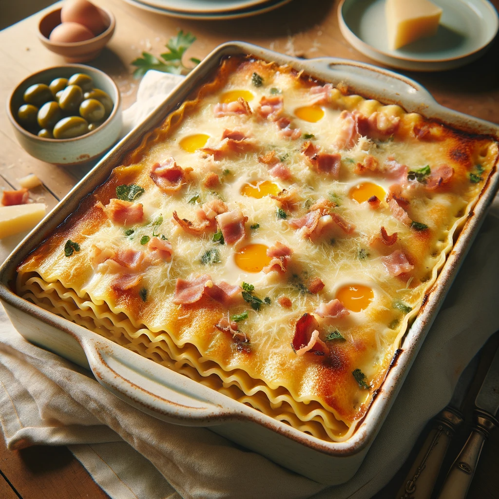 Lasagnes à la Carbonara