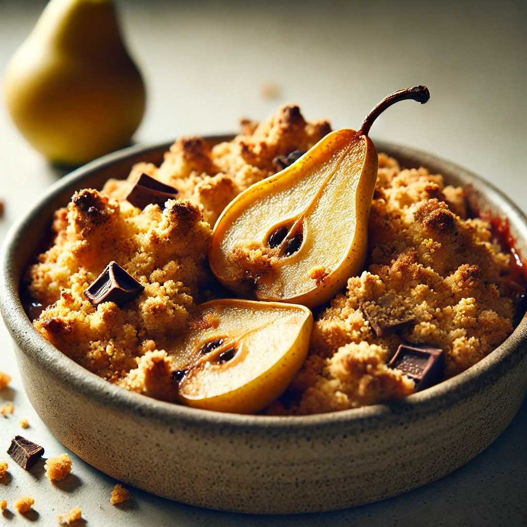 Crumble Poire Chocolat Thermomix
