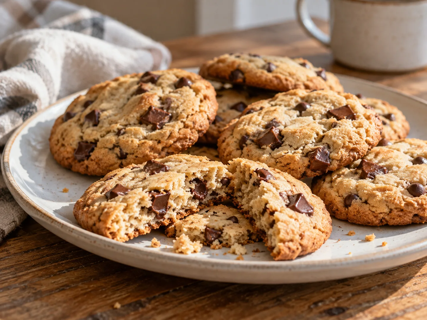 Biscuits sablÃ©s aux pÃ©pites de chocolat