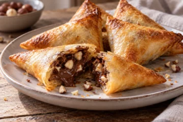 Bricks croustillantes au chocolat et noisettes