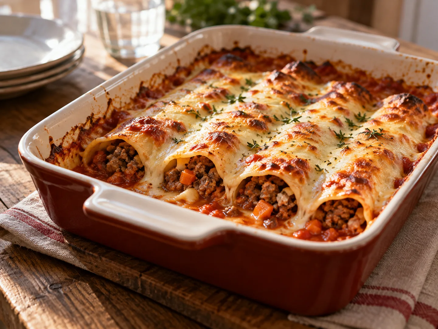 Cannelloni au bÅ“uf et aux lÃ©gumes