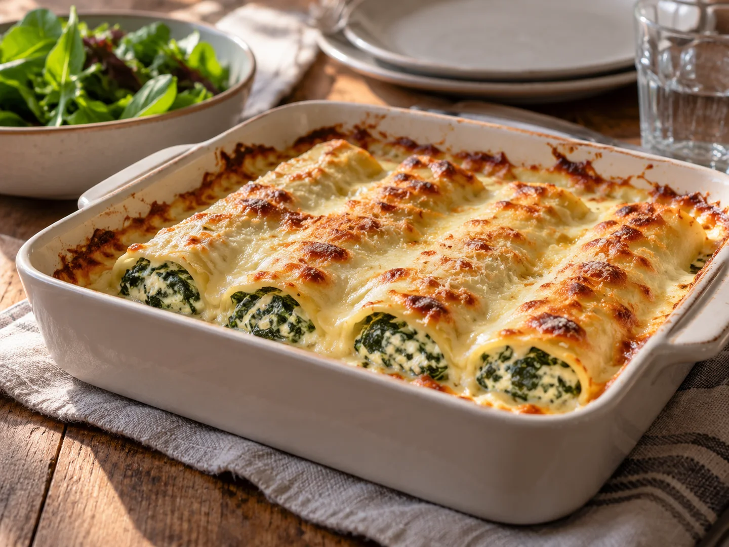 Cannelloni aux Ã©pinards et mascarpone
