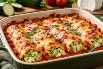 Cannelloni au chÃ¨vre et courgettes gratinÃ©s