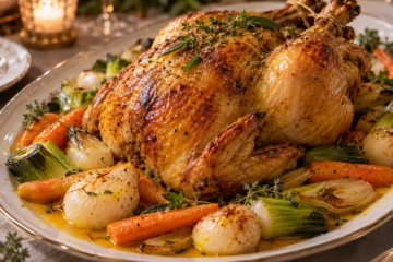Chapon au safran et lÃ©gumes dâ€™hiver