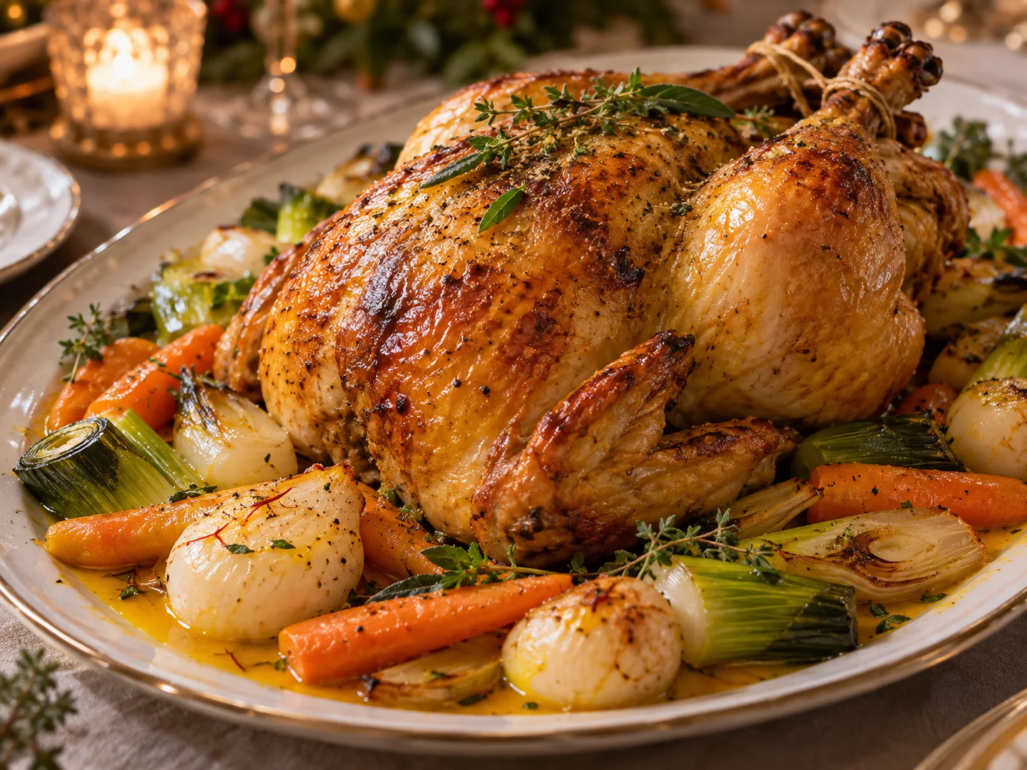 Chapon au safran et lÃ©gumes dâ€™hiver