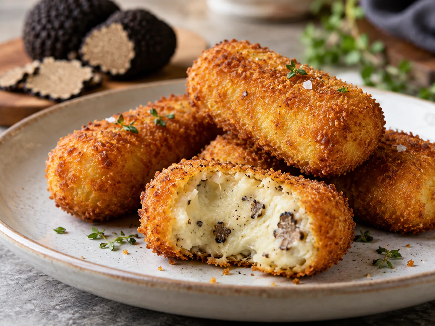 Croquettes de pommes de terre Ã  la truffe