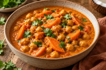 Curry de carottes et pois chiches