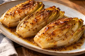 Endives braisÃ©es au miel et Ã  la moutarde