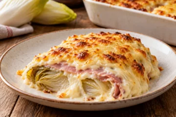 Gratin dâ€™endives au jambon avec bÃ©chamel dorÃ©e