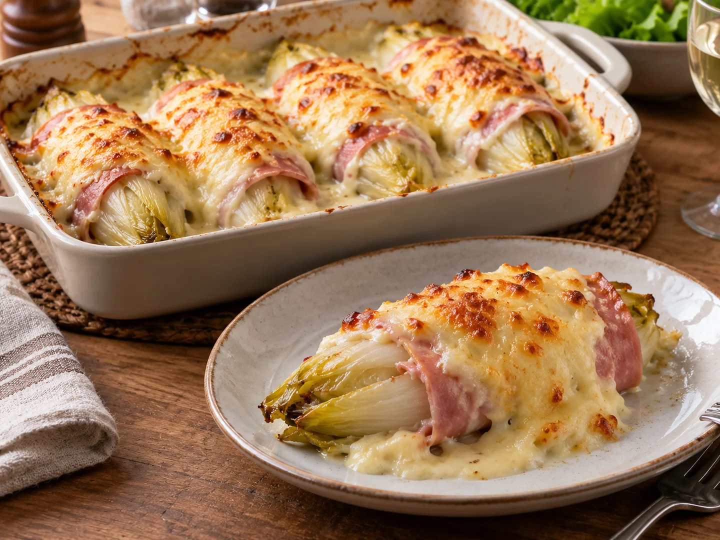 Endives au jambon gratinÃ©es