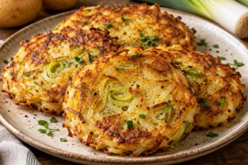 Galettes de poireaux et pommes de terre