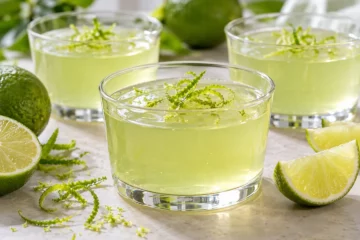 GelÃ©e souple au citron vert en verrines