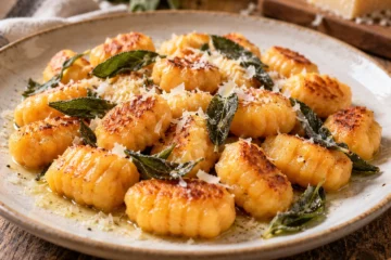 Gnocchis de courge poÃªlÃ©s Ã  la sauge