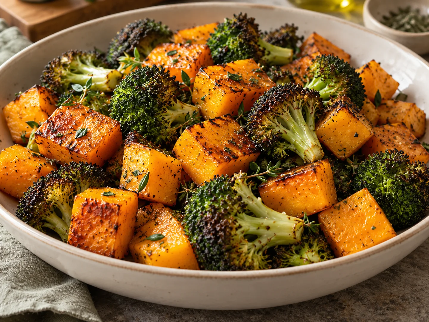 Gratin de courge et brocoli