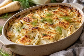 Gratin de panais et fenouil