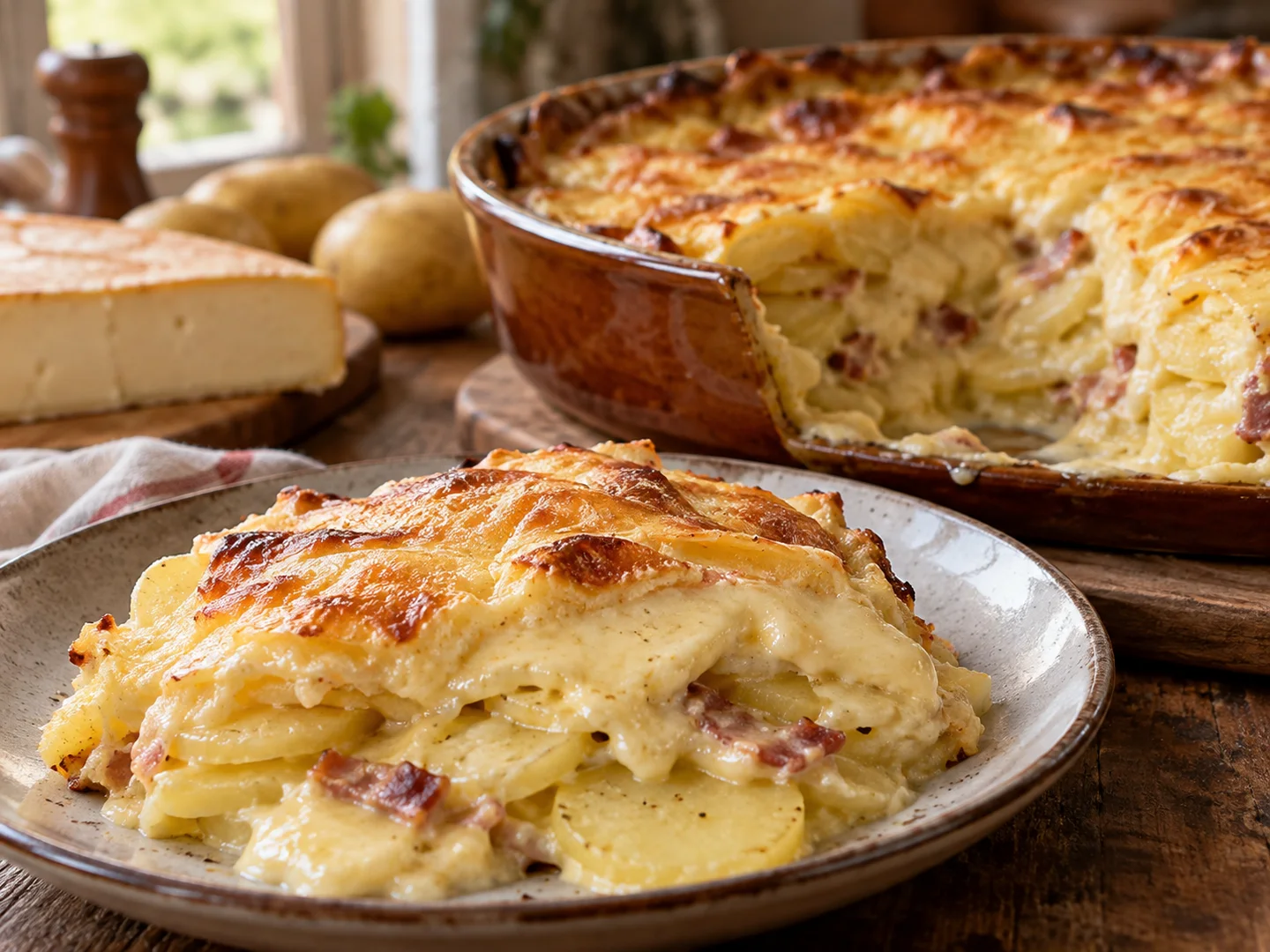 Gratin de pommes de terre au reblochon