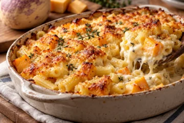 Gratin de rutabaga et pÃ¢tes au comtÃ©