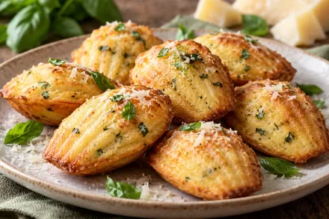 Madeleines salÃ©es au basilic et parmesan
