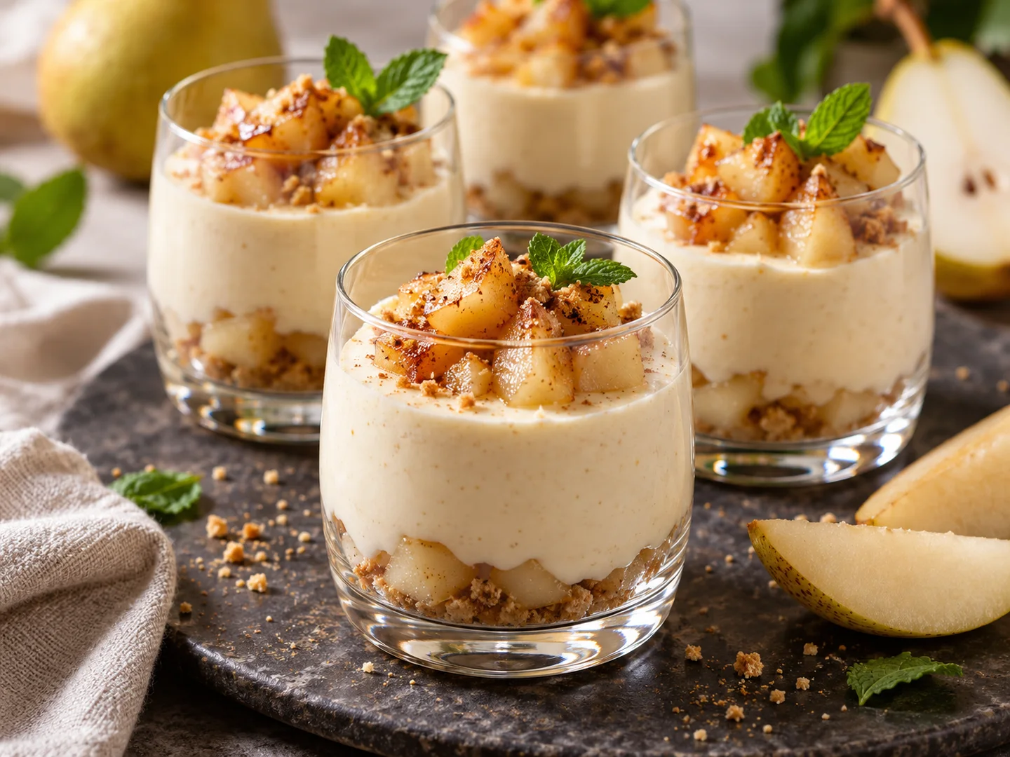 Mousse lÃ©gÃ¨re Ã  la poire