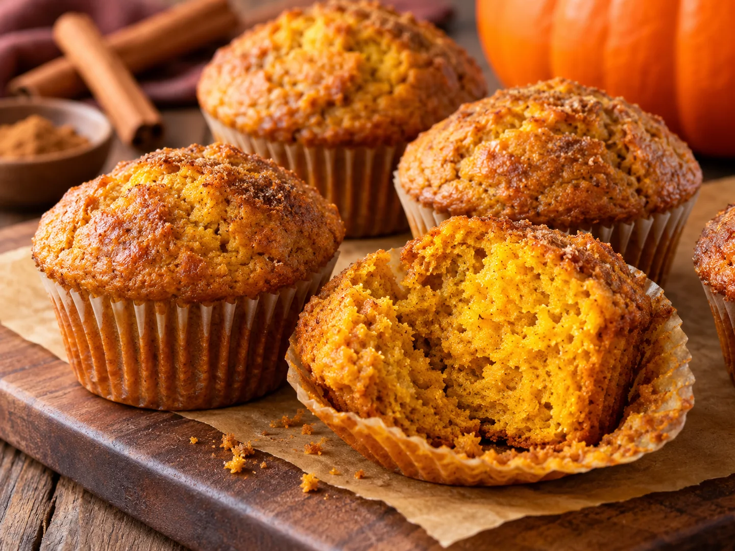 Muffins Ã  la courge et aux Ã©pices
