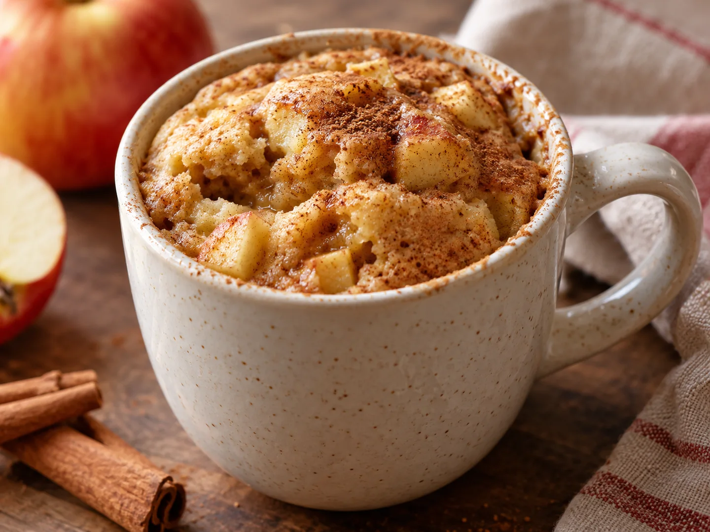 Mug cake Ã  la pomme et cannelle