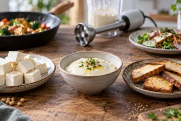 Trois textures de tofu présentées côte à côte avec leurs usages culinaires