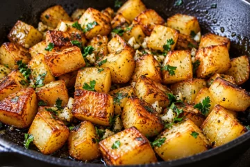 Pommes de terre sautÃ©es Ã  lâ€™ail et au persil