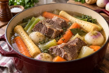 Pot-au-feu de bÅ“uf, panais et navets