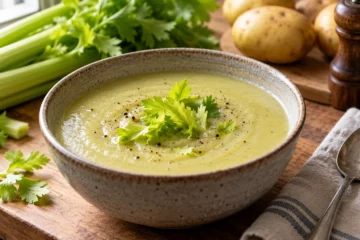 Potage de cÃ©leri-rave et pommes de terre