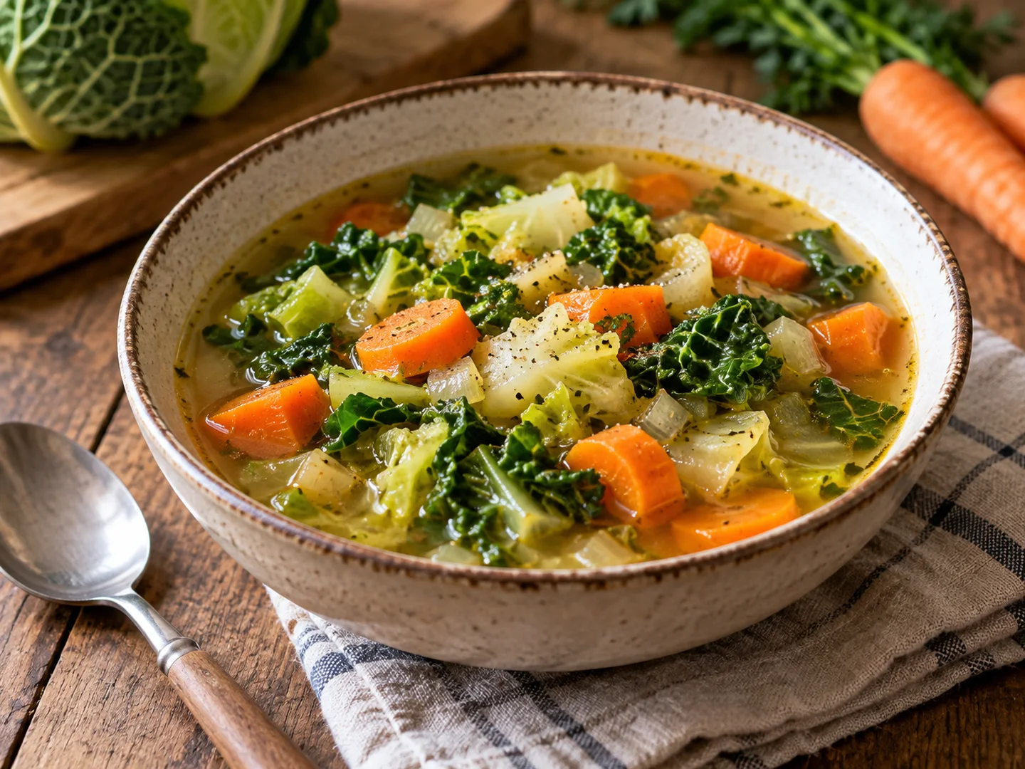 Potage de chou et carottes