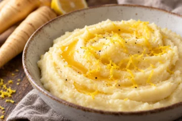 Purée de panais au miel et citron