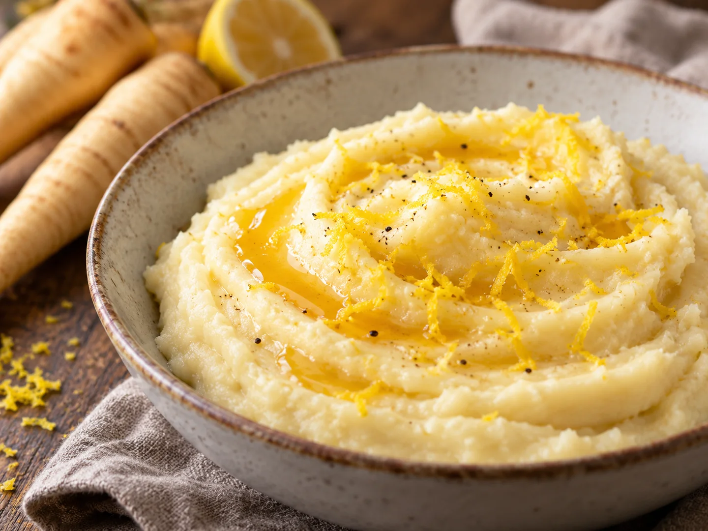 PurÃ©e de panais au miel et citron