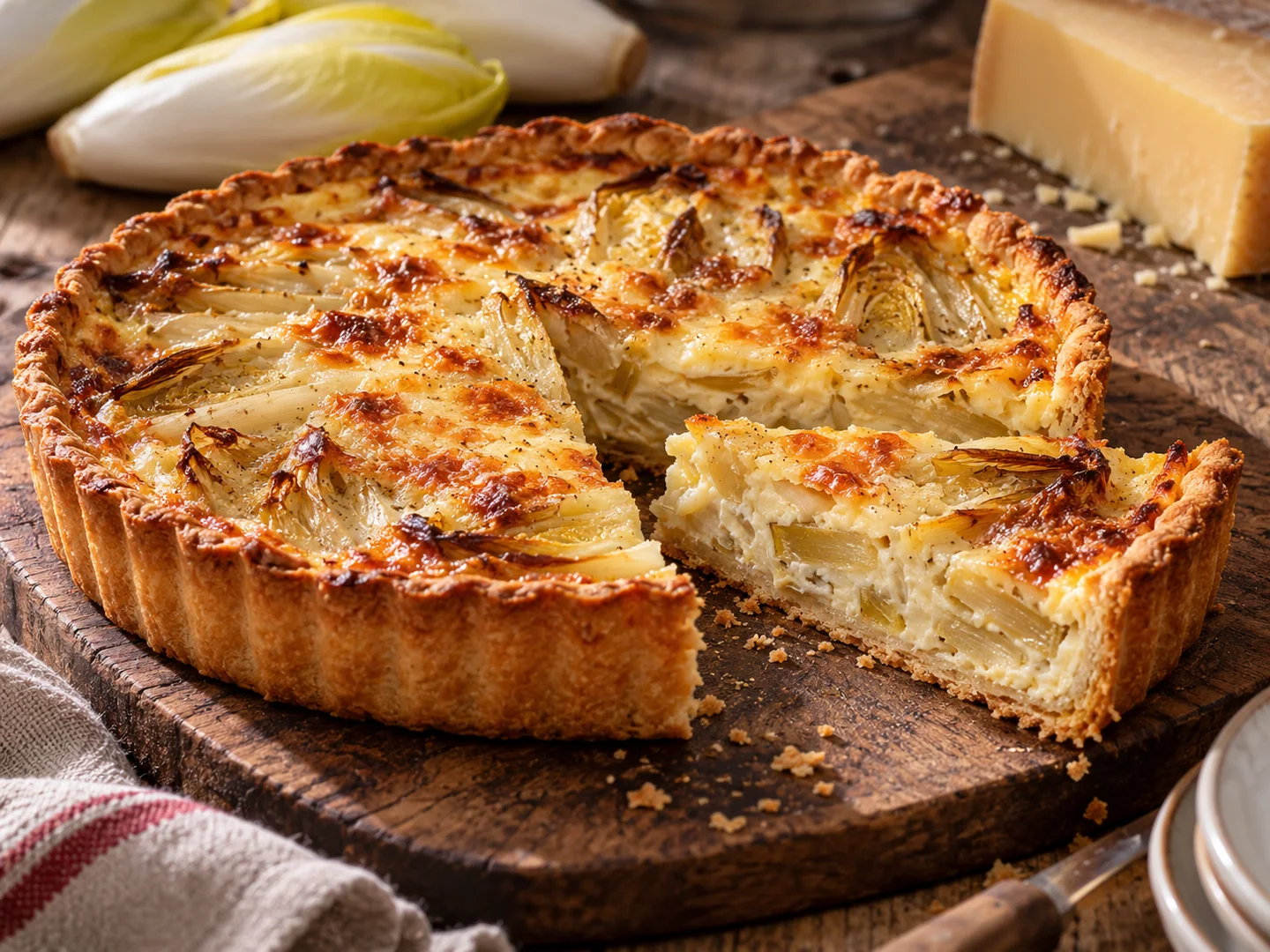 Quiche aux endives et au comtÃ©