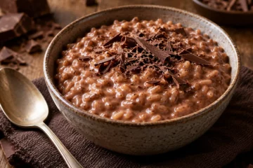 Riz au lait crÃ©meux au chocolat noir