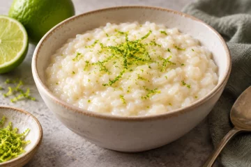 Riz au lait crÃ©meux au zeste de citron vert