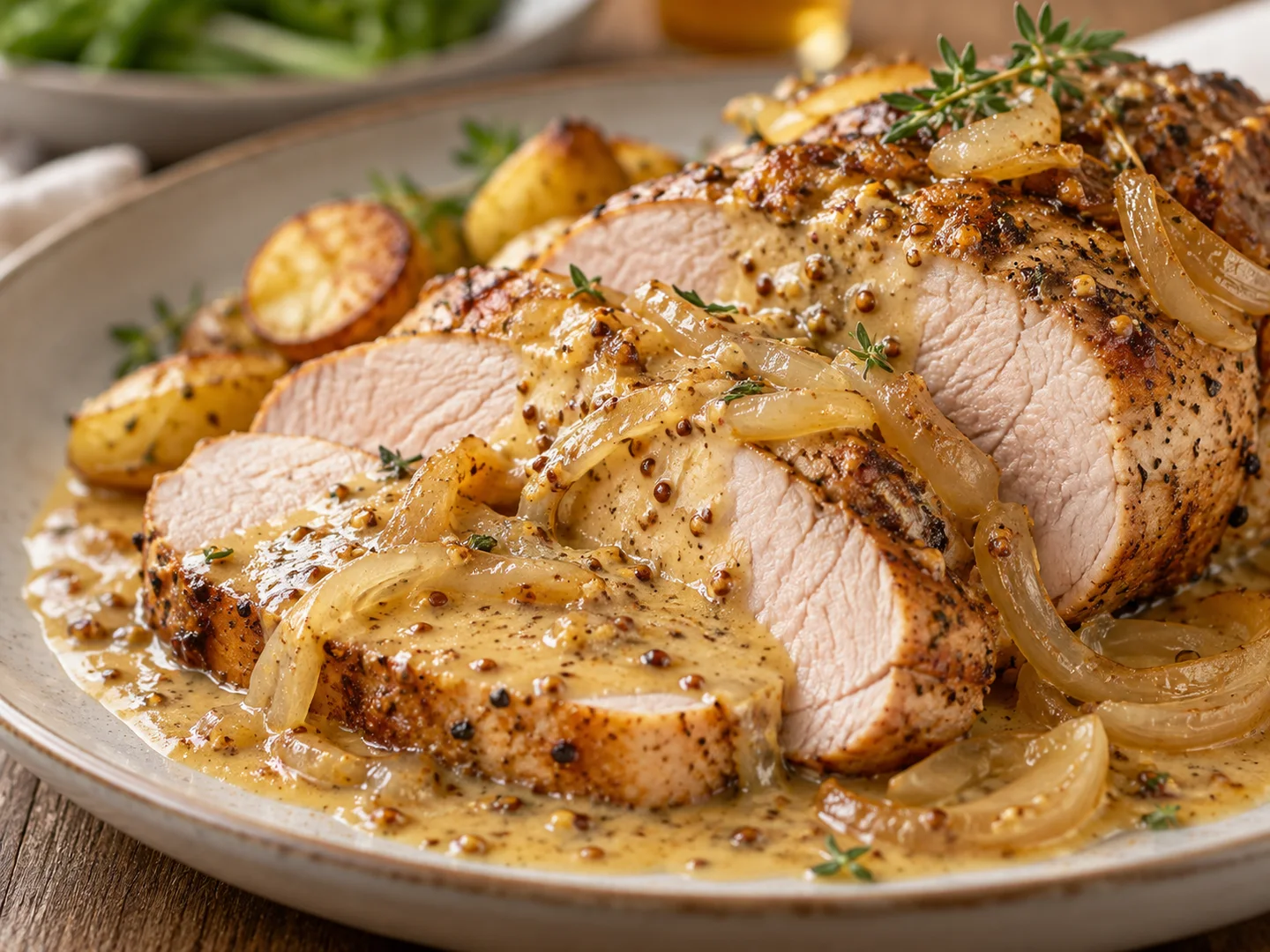 RÃ´ti de porc Ã  la moutarde Ã  lâ€™ancienne