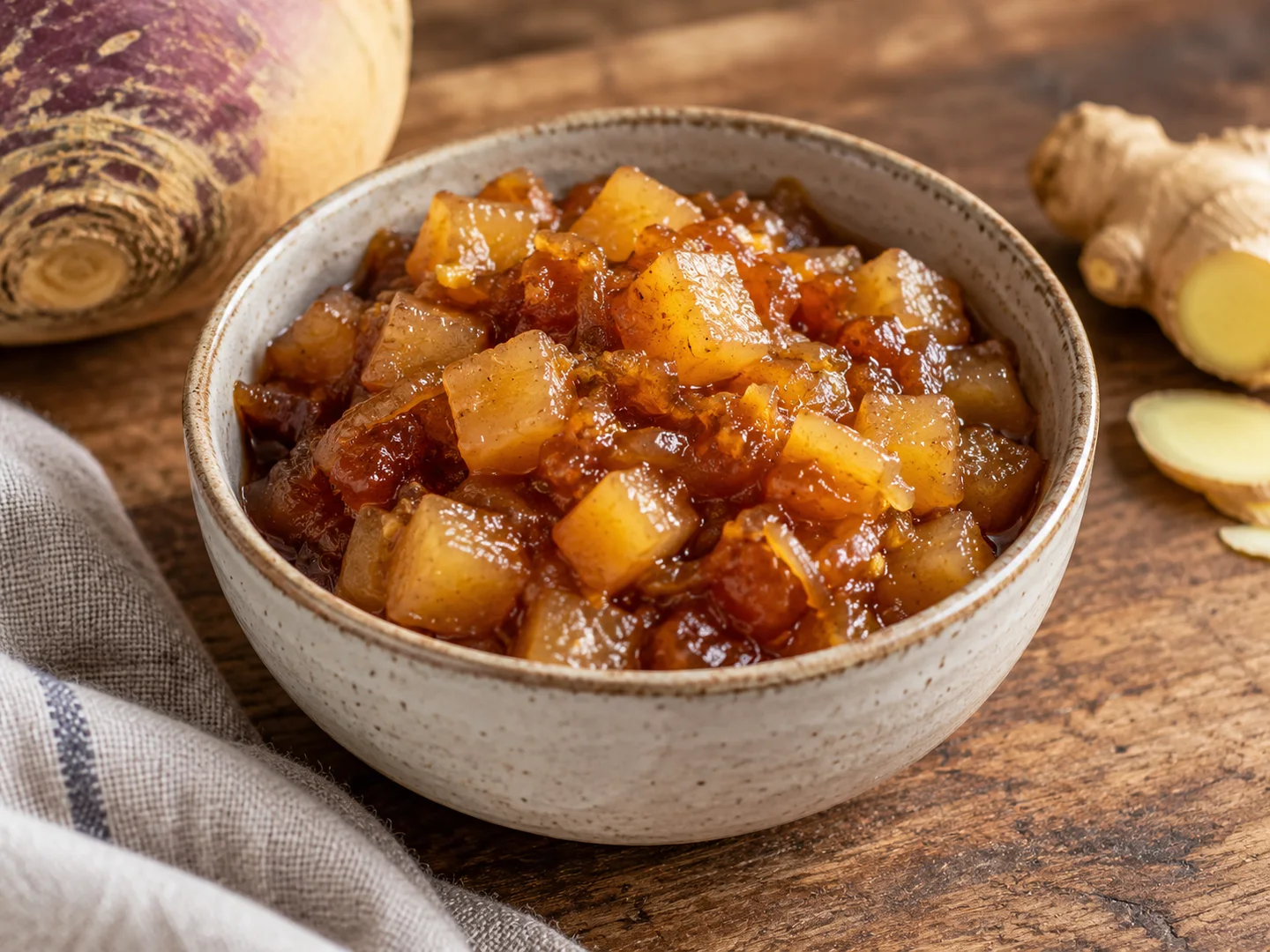 Chutney de rutabaga au gingembre