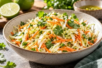 Salade de chou et carotte au citron vert