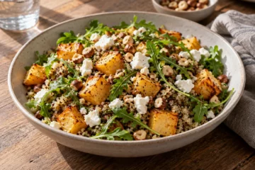 Salade tiÃ¨de de rutabaga et quinoa