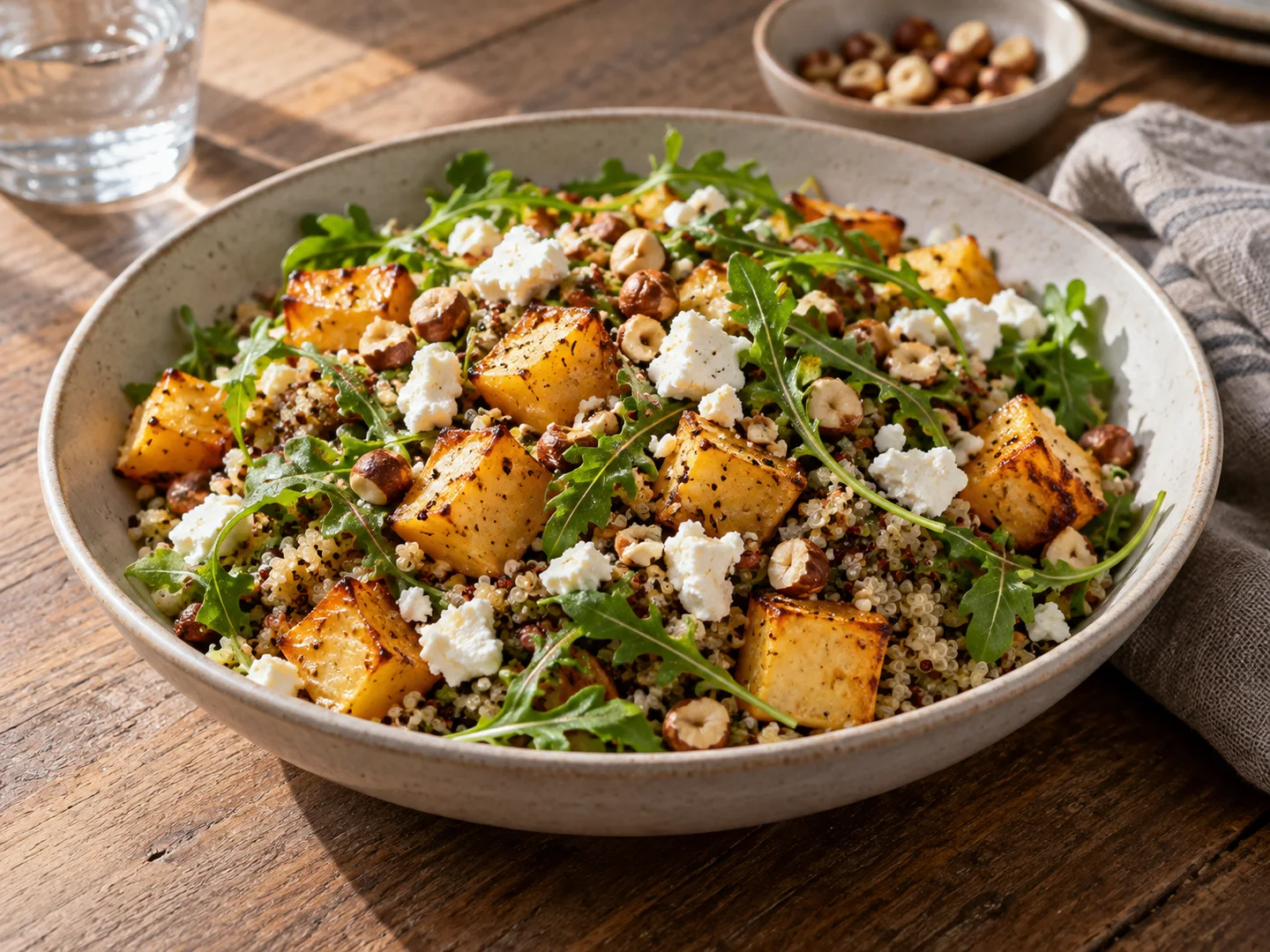 Salade tiÃ¨de de rutabaga et quinoa