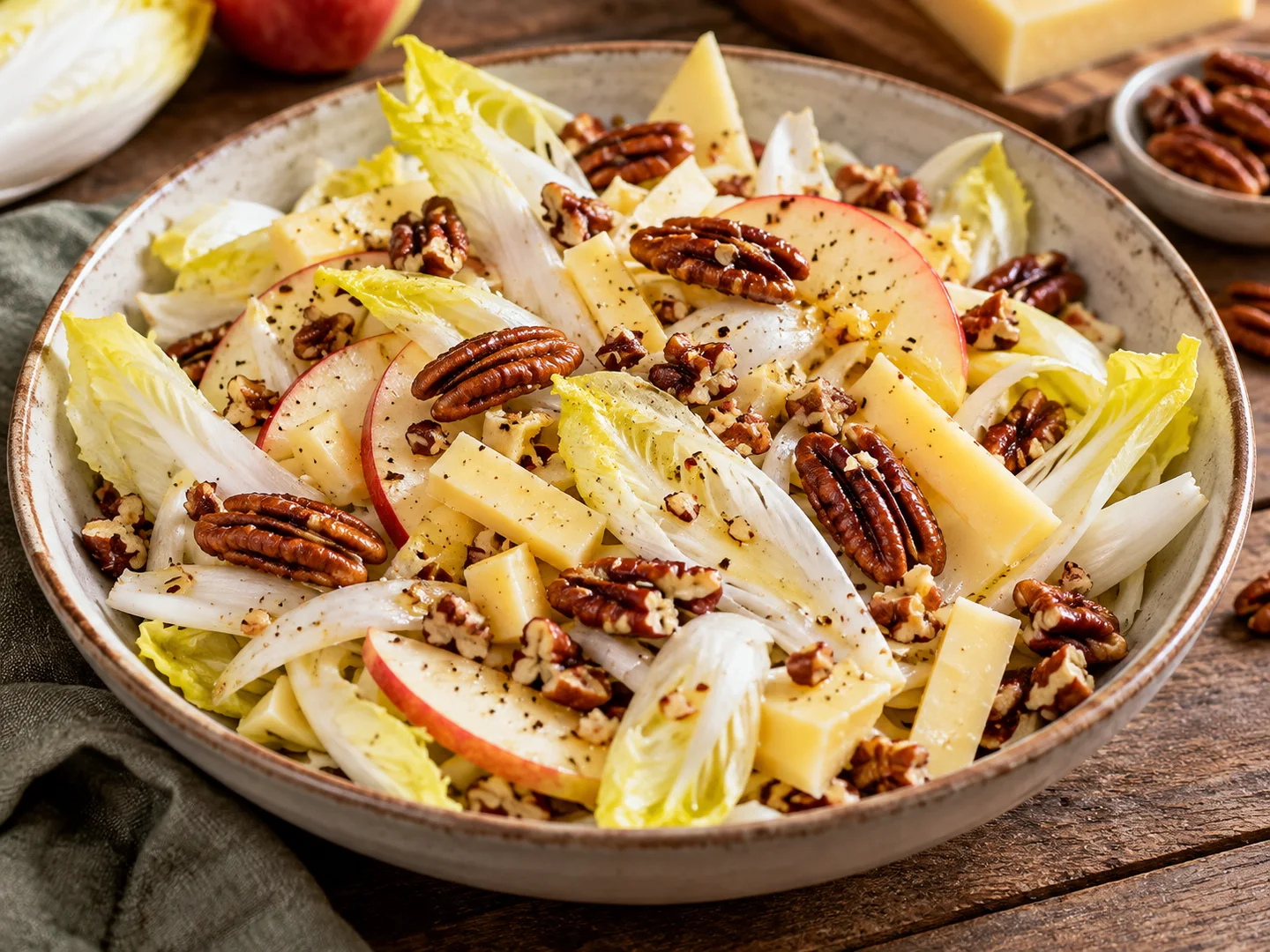 Salade dâ€™endives, pomme et noix de pÃ©can
