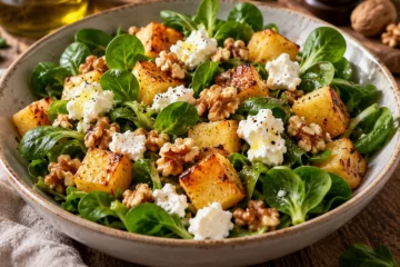 Salade de rutabaga rÃ´ti, noix et chÃ¨vre