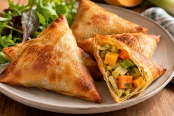 Samoussas aux légumes rôtis