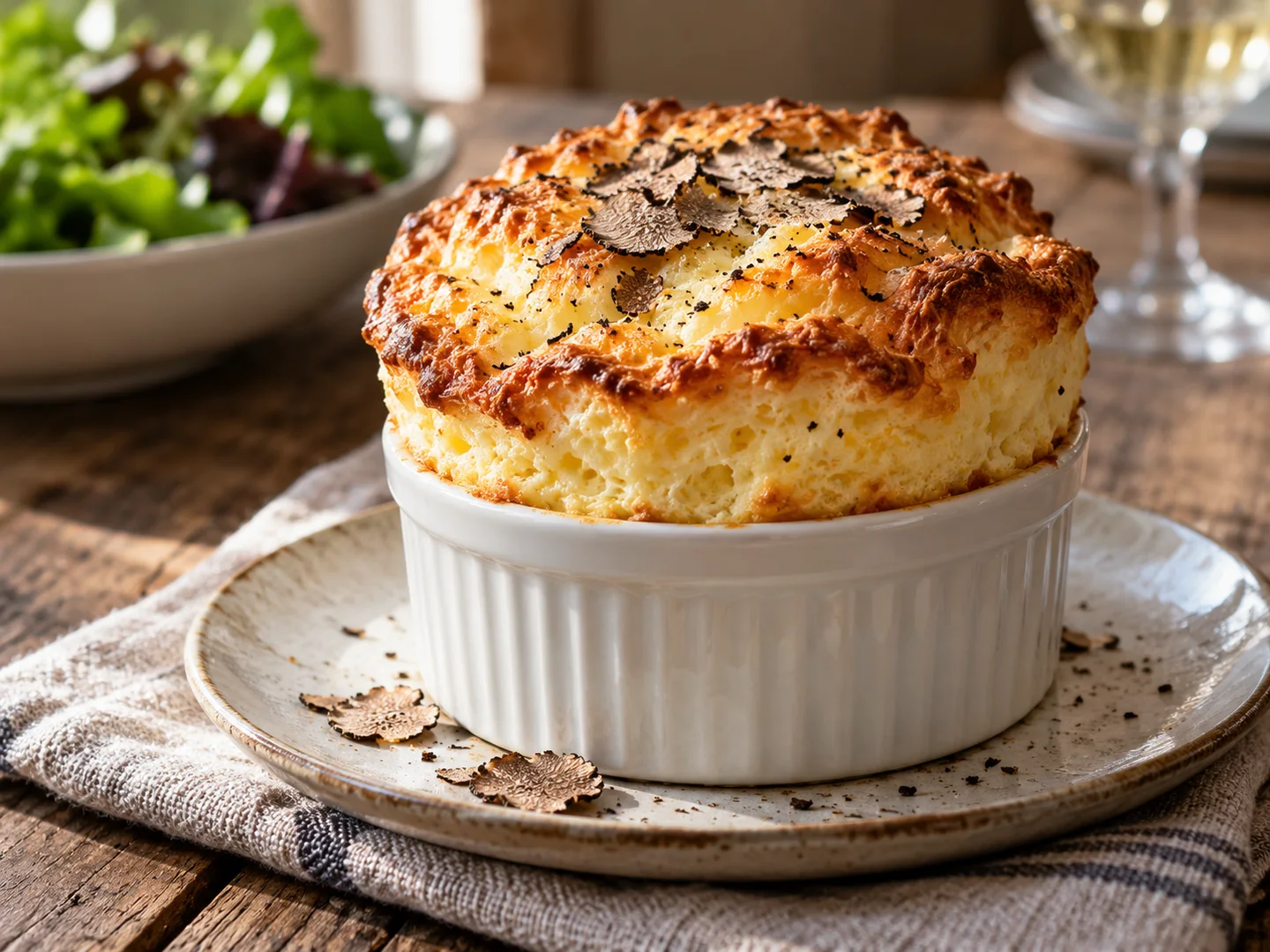SoufflÃ© au fromage et Ã  la truffe