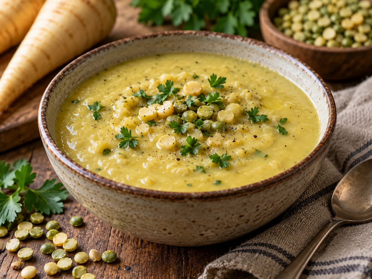 Soupe de panais et pois cassÃ©s