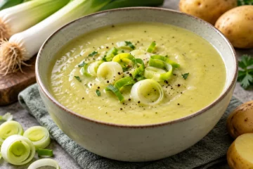 Soupe de poireaux et pommes de terre
