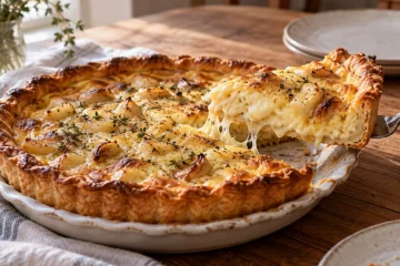 Tarte Ã  lâ€™ail confit et au fromage