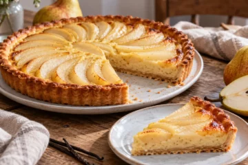 Tarte aux poires et vanille
