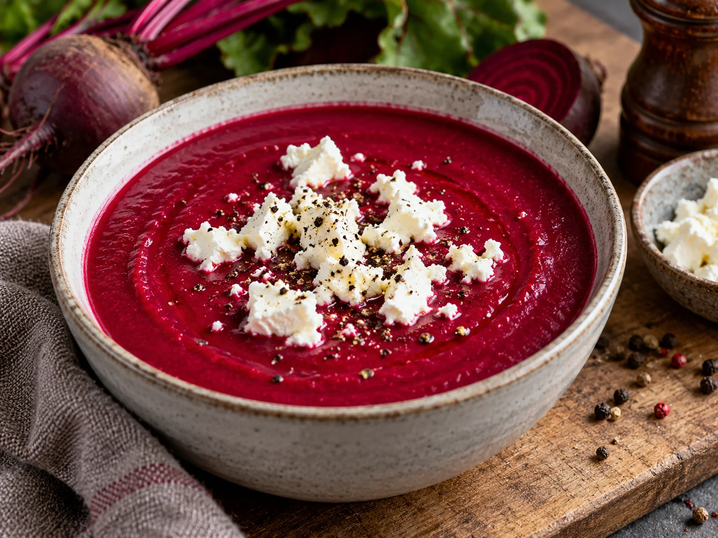 VeloutÃ© de betterave au chÃ¨vre